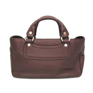 Celine Boogie Women's Leather Handbag Dark Brown